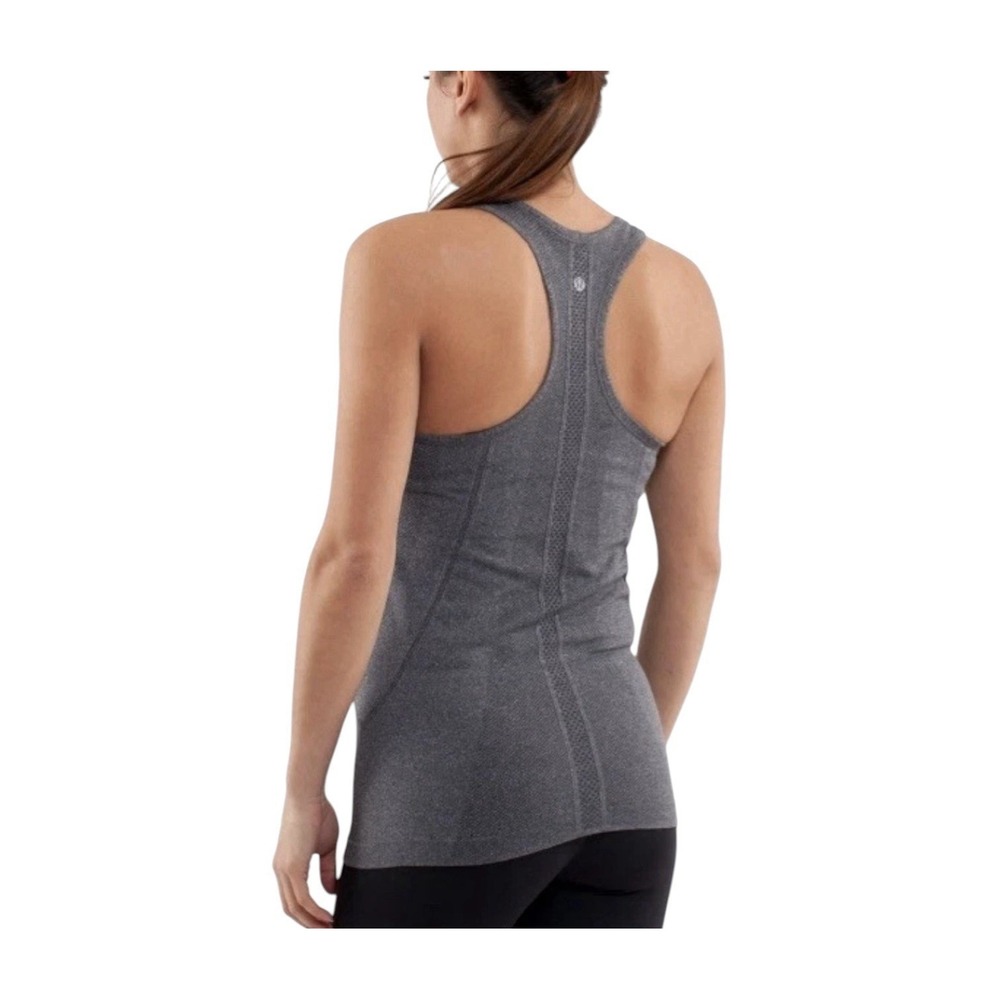 Lululemon Swiftly Tech Racerback Tank Top Women's 8 Gray Athleisure Workout